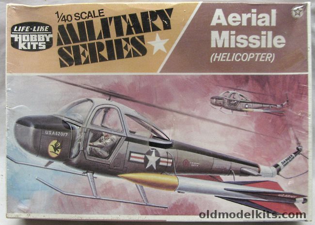 Life-Like 1/40 Life-Like 1/40 Aerial Hawk Missile Carrier Helicopter (Cessna YH-41) - (ex-Adams), 09654 plastic model kit